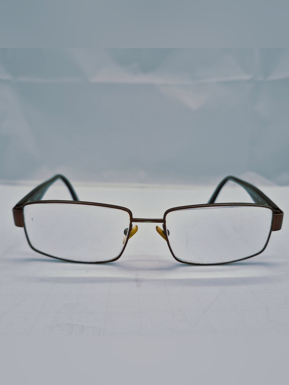 Nautica N7225 Rectangular Full Rim Eyeglass Frames Brown Metal/Plastic 59-17-150
